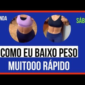 COMO eu SECO rápido mesmo CONSUMINDO gordices